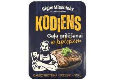 KODIENS gaļa grilēšanai ar ķiplokiem 500g