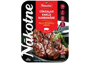 Gaļa grilēšanai Kakla karbonāde diļļu pētersīļu mērcē NĀKOTNE 450g