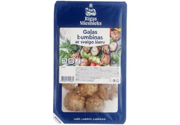 Gaļas bumbiņas ar svaigo sieru un zaļumiem RM 300g