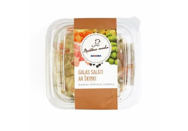 Gaļas salāti ar šķiņķi MEISTARA MARKA 200g