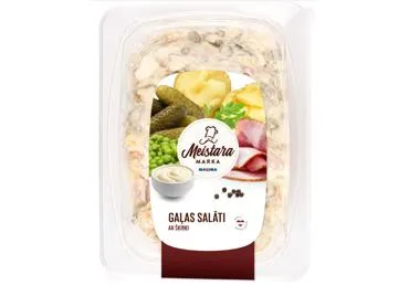 Gaļas salāti ar šķiņķi MEISTARA MARKA 500g