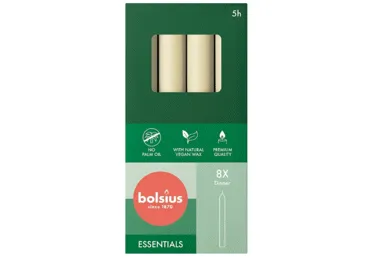 Galda sveces BOLSIUS SoftPearl 8gb.2x17cm