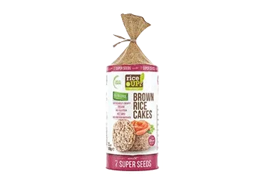 Galetes RICE UP brūno rīsu ar 7 sēklām 120g