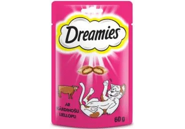 Gard.kaķiem DREAMIES ar liell.gaļu 60g