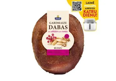 Gardmaize Dabas ar sēklām medu LATVIJAS MAIZNIEKS 500g