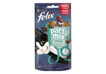 Gardums kaķiem FELIX PARTY MIX OCEAN MIX 60g