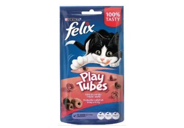 Gardums kaķiem FELIX Play Tubes ar tītara šķiņķi 50g