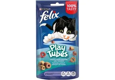 Gardums kaķiem FELIX Play Tubes zivs 50g