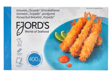 Garneles FJORD'S Torpedo ar asti 400g