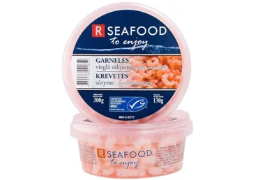 Garneles RSEAFOOD vieglā sālījumā 300g