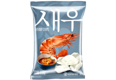 Garneļu čipsi TomYum SHRIPS 50g