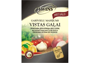 Garšviela vistai TWINS bez sāls 20g