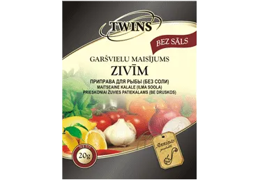Garšviela zivīm TWINS bez sāls 20g