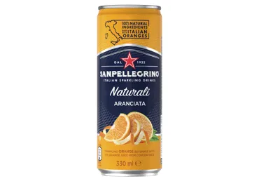 Sulas dzēriens S.PELLEGRINO Aranciata STD Apelsīnu, gāzēts, bundžā, 0.33l(DEP)