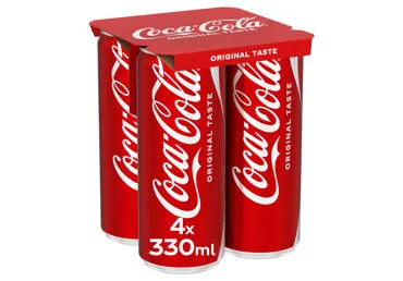 Gāzēts dzēriens COCA-COLA 4x0,33L D
