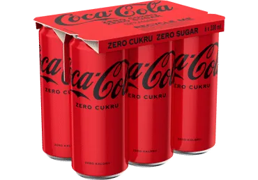 Gāzēts dzēriens Coca Cola Zero 6x0,33l