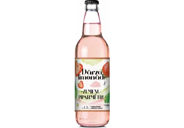 Gāzēts dzēriens DĀRZA LIMONĀDE Zemeņu 0,5LD