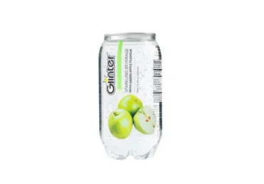 Gāzēts dzēriens GLINTER ar zaļo ābolu garšu 0,35L