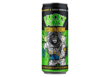 Gāzēts dzēriens LUCKY PUNCH Melon-apple 0,33L D
