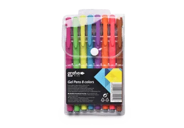 Gela tintes pildspalv.kompl.GRAFIA 8gab.