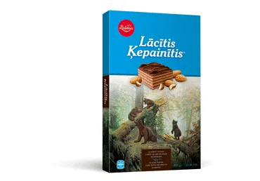 Vafeļu torte Lācītis Ķepainītis 350g glazēta