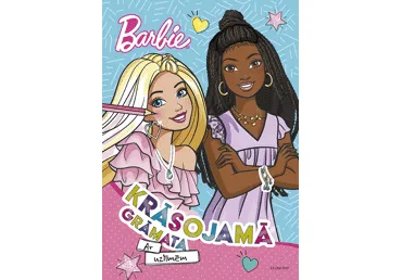 Grāmata Barbie. Krāsojamā grāmata ar uzlīmēm