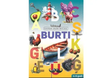 Grāmata. Burti. Vilciņa darba burtnīcas