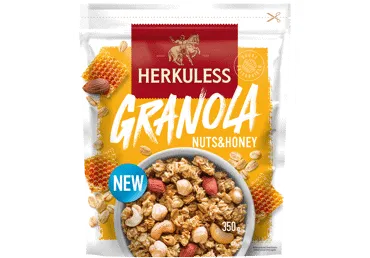 Granola Herkuless ar riekstiem un medu 350g