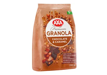 Granola ar šokolādi un karameli AXA 330g