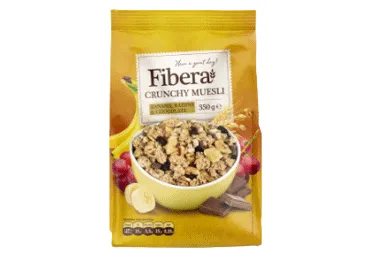 Granola FIBERA ar banānu gabaliņiem 350g