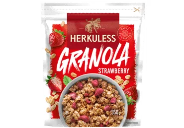 Granola HERKULESS ar zemenēm 350g