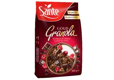 Granola SANTE Gold šokolāde ar kiršiem 300g