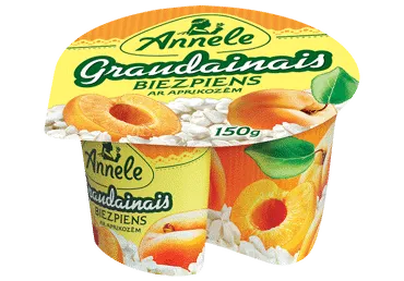 Biezpiens graudainais ar aprikozēm 150g, Annele