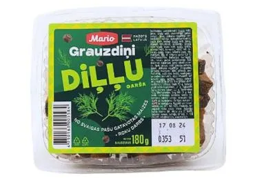 Grauzdiņi ar diļļu garšu 180g, Mario