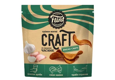 Grauzdiņi Craft FLINT ar ķiploku garšu 90g