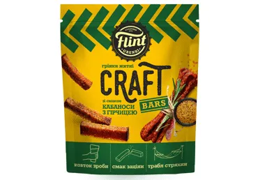 Grauzdiņi Craft FLINT ar sinepju kabanos garšu 90g