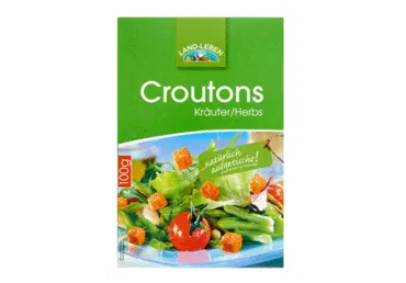 Grauzdiņi salātiem LAND-LEBEN zaļumu 100g