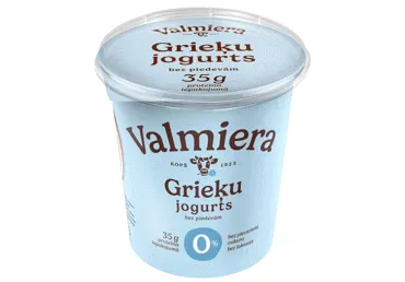 Jogurts Grieķu bez laktozes 0% 350g, Valmiera