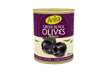 Grieķu melnās olīvas bez kauliņiem ANIRA 820g