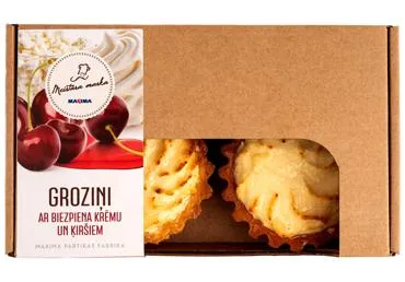 Groziņi ar biezpiena krēmu un ķiršiem MEISTARA MARKA 2x90g