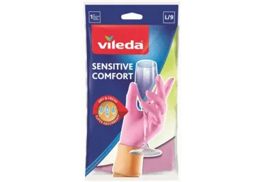 Gumijas cimdi VILEDA SENSITIVE L izmērs