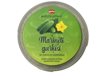 Gurķi marinēti 950g