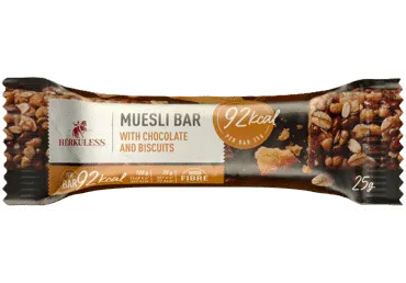 Batoniņš Herkuless musli ar šokolādi un cepumiem 25g