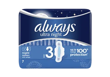 Higiēniskās paketes ALWAYS NIGHT 7gab.