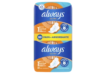 Higiēniskās paketes  ALWAYS NORMAL PLUS DUO 20gab.