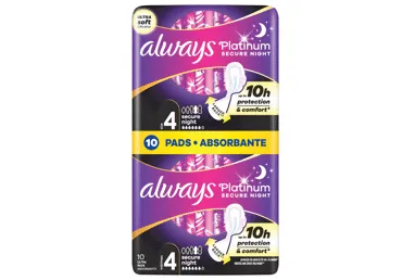 Higiēniskās paketes ALWAYS Platinum nakts 10gb.