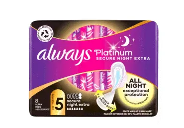 Higiēniskās paketes ALWAYS Platinum Night S5 16gab.