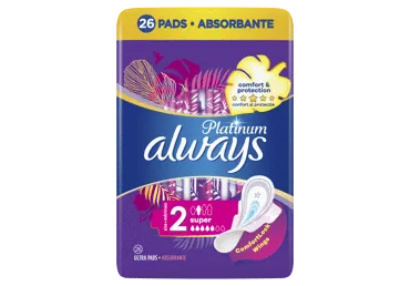 Higiēniskās paketes ALWAYS Platinum Super 26gab.