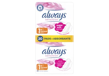 Higiēniskās paketes ALWAYS SENSITIVE NORMAL +DUO 20gab.