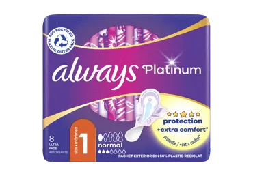 Higiēniskās paketes ALWAYS Ultra Platinum Normal 8gab.